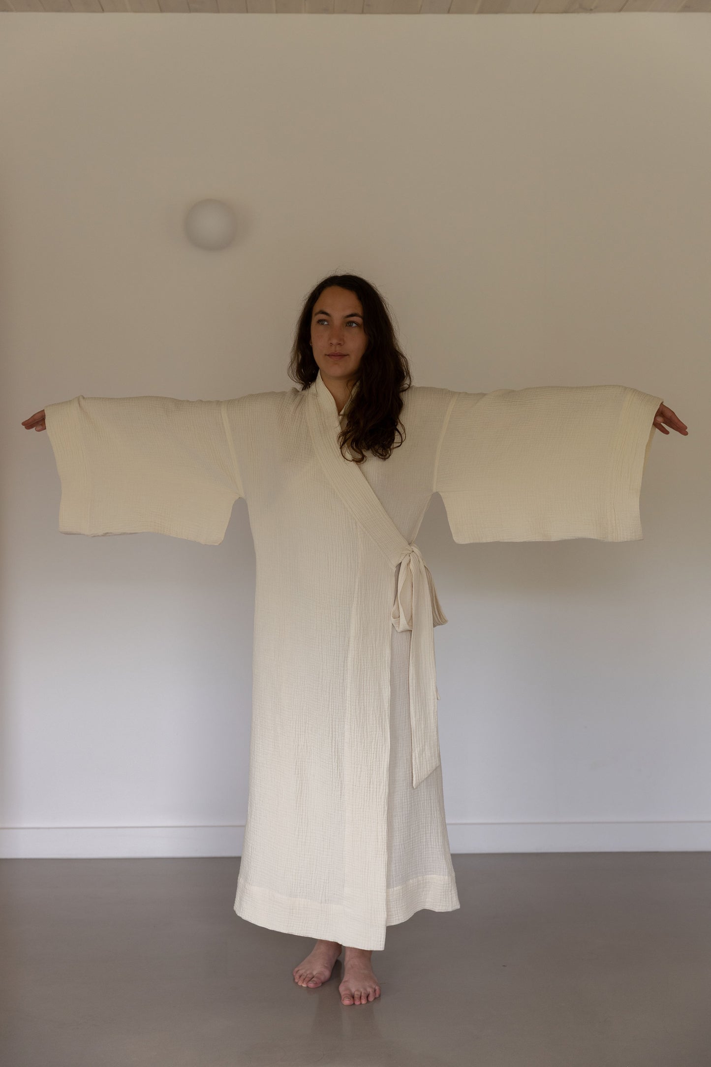 Peignoir Kimono long