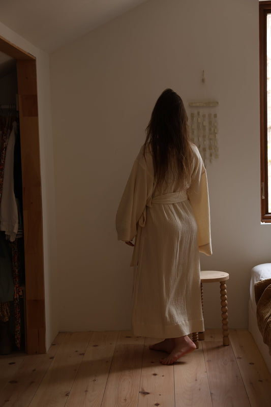 Peignoir Kimono long