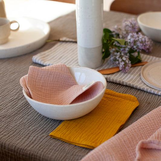 Serviettes de table double épaisseur/Grande lavette