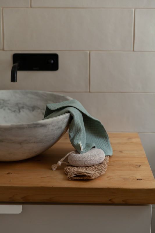 Débarbouillette gaufrée