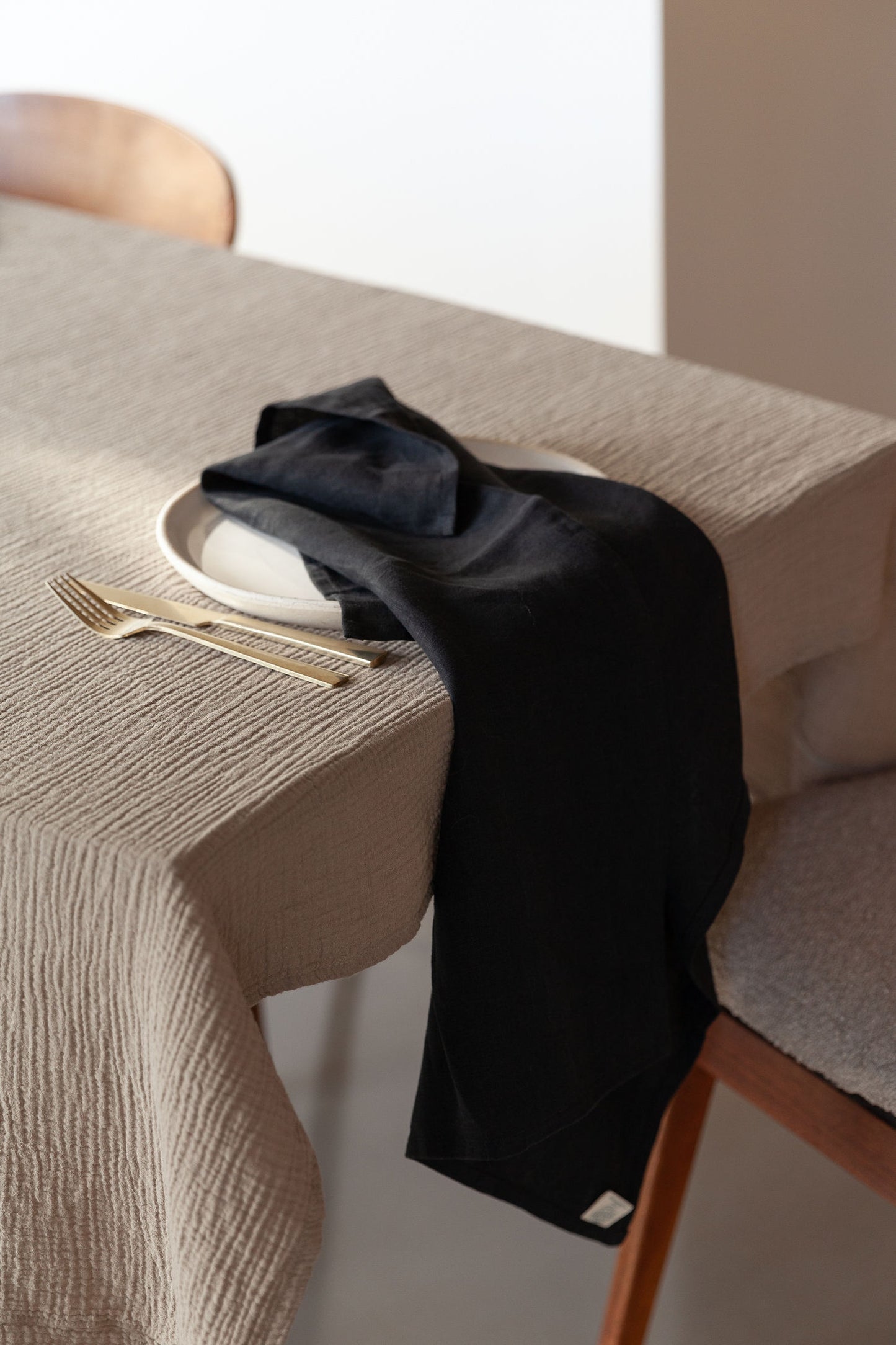 Linges de vaisselle lin bio brossé