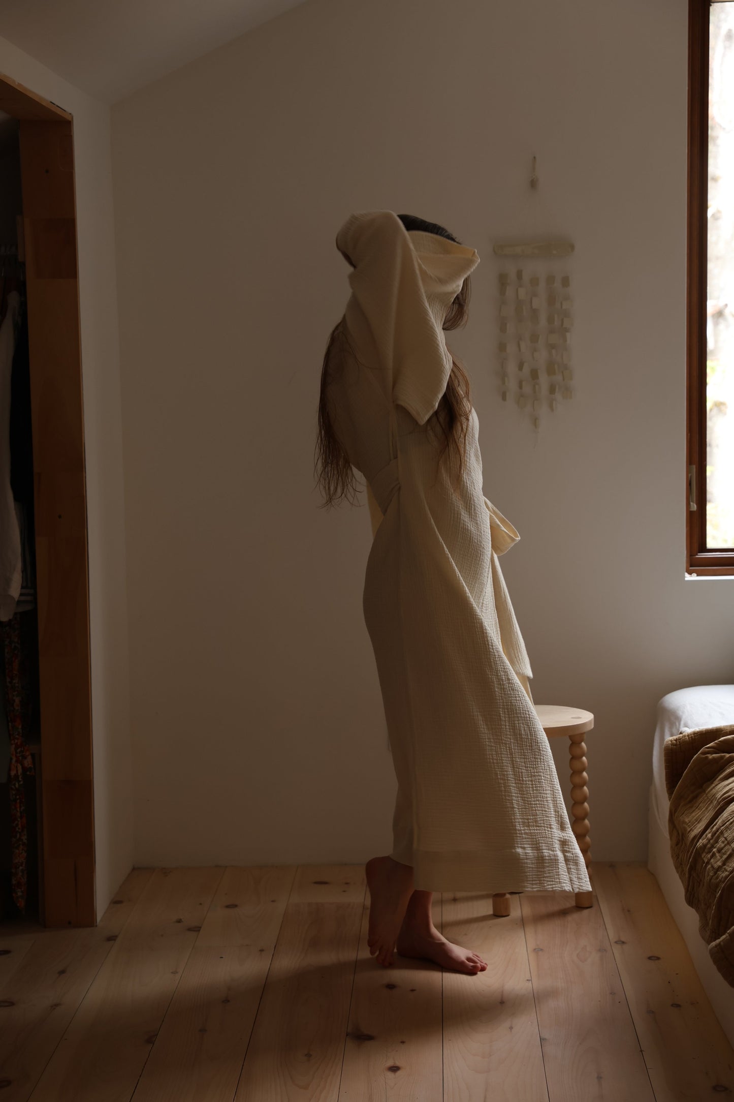 Peignoir Kimono long