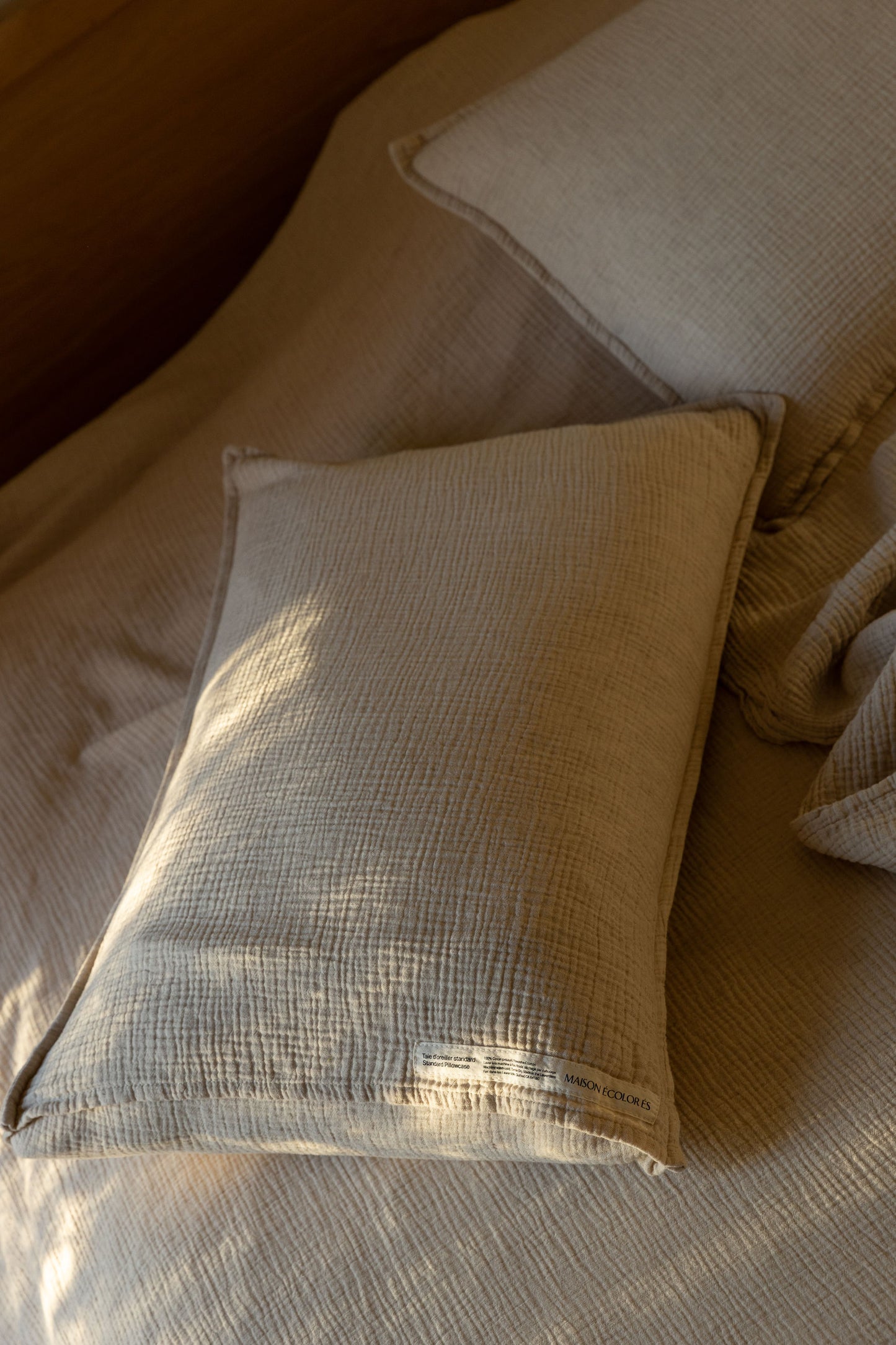 Taie d'oreiller Lin & Coton