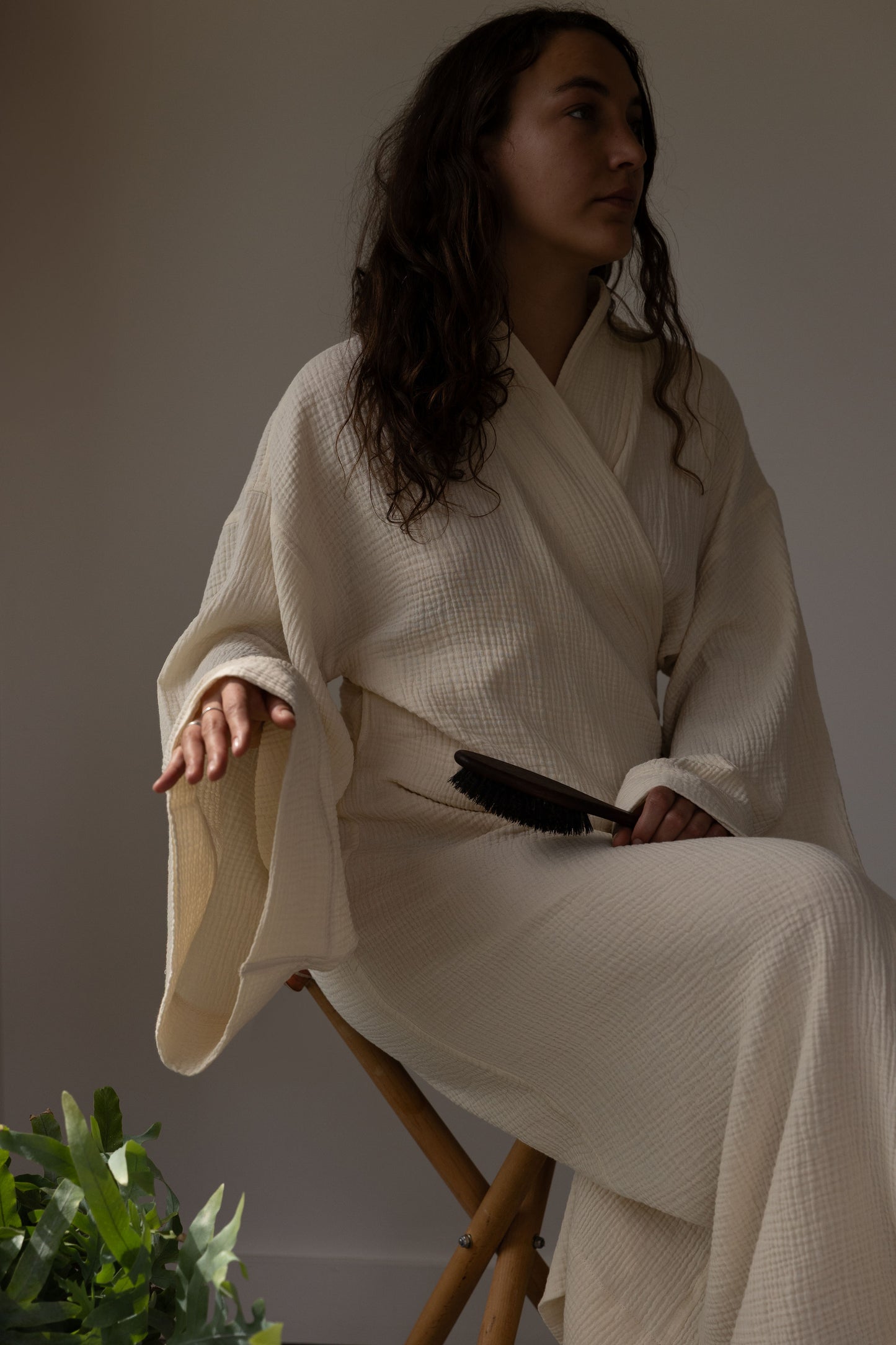 Peignoir Kimono long