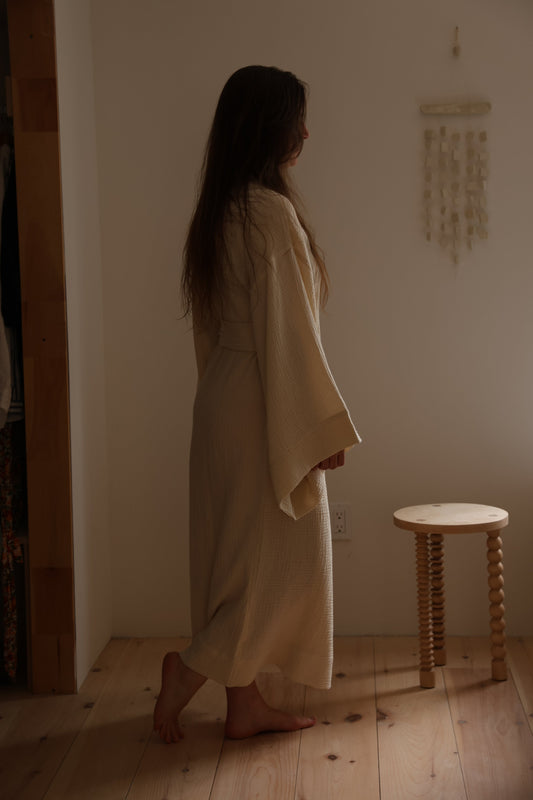 Peignoir Kimono long