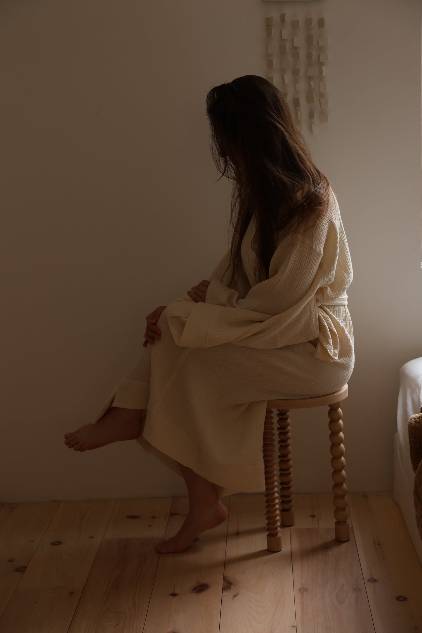 Peignoir Kimono long